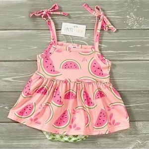 NWT Pete+Lucy Watermelon Picnic Romper